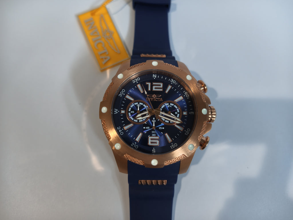 I-Force Axis watch case back detail showing stainless steel and Force engraving 