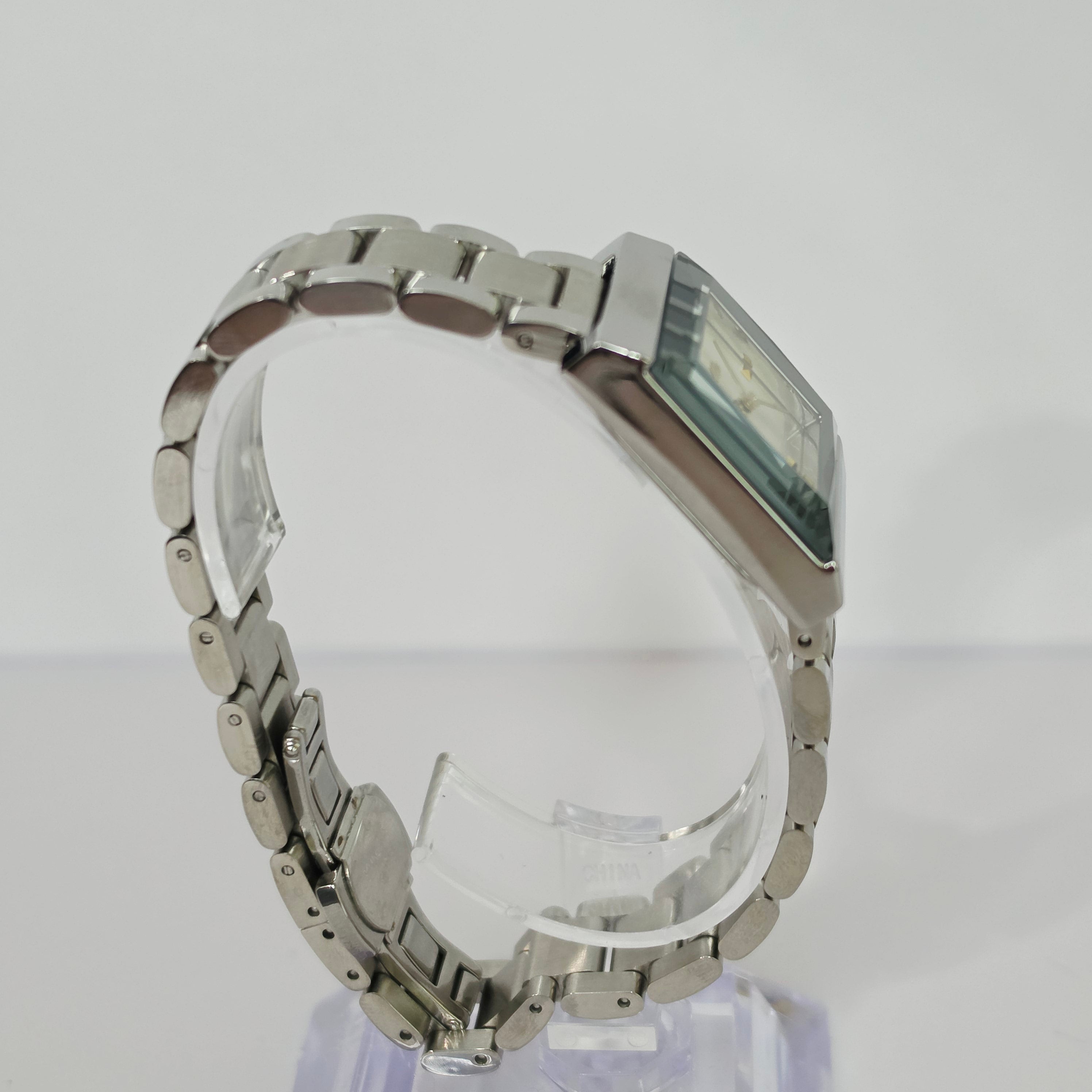 Women's Stainless Steel Square Watch - Link Bracelet - 4 Colors - Crystal Dial