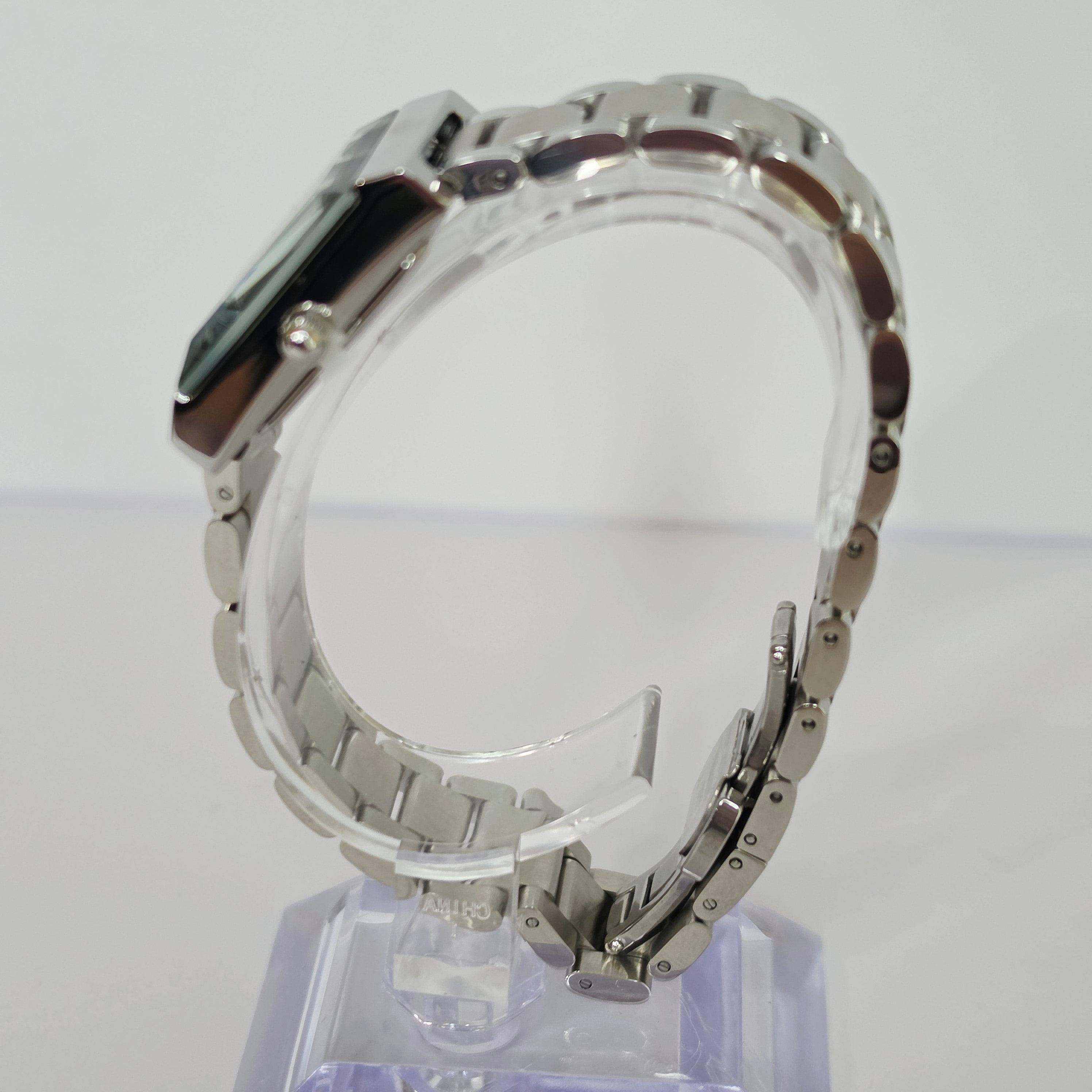 Women's Stainless Steel Square Watch - Link Bracelet - 4 Colors - Crystal Dial