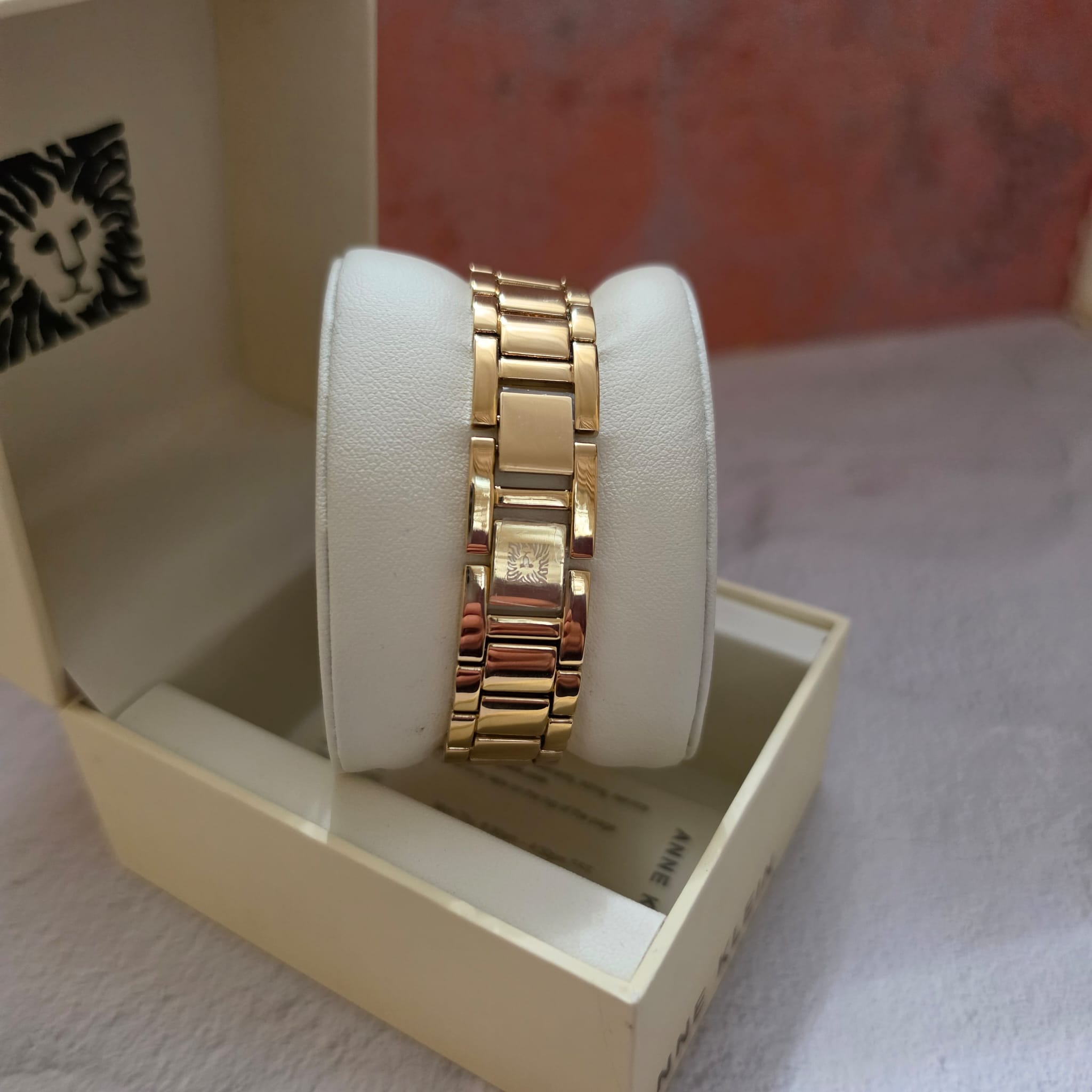 Anne Klein Diamond Watch Gold Tone