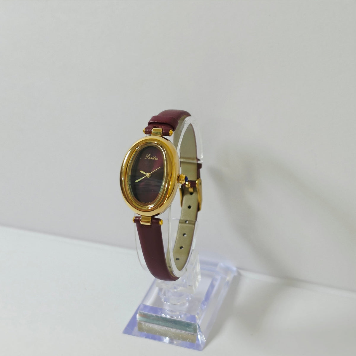 Women's Small Gold Oval Watch Dual Leather Strap Minimalist Jewelry Watch - GOLDASEEL