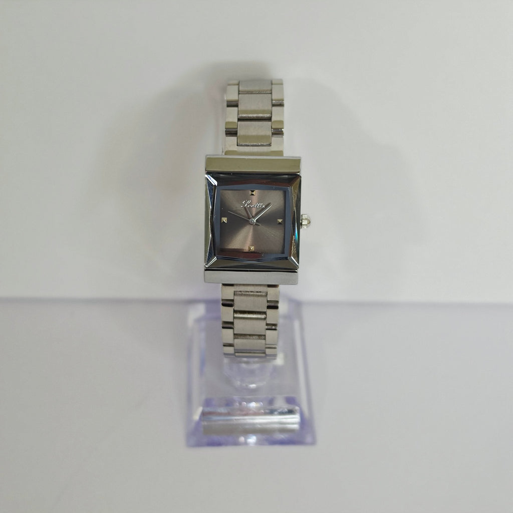 Women's Square Link Bracelet Watch 4 Colors Crystal Dial Jewelry Style - GOLDASEEL
