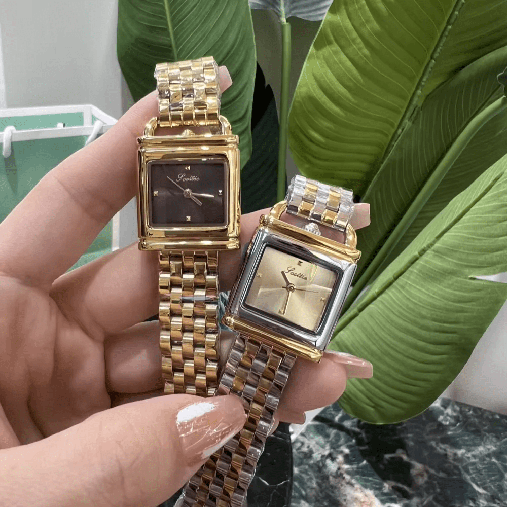 Watch Marble Stone Dial Two-Tone Finish - GOLDASEELWatch Marble Stone Dial Two-Tone Finishwomen's watchesGOLDASEELGOLDASEEL#original_value#