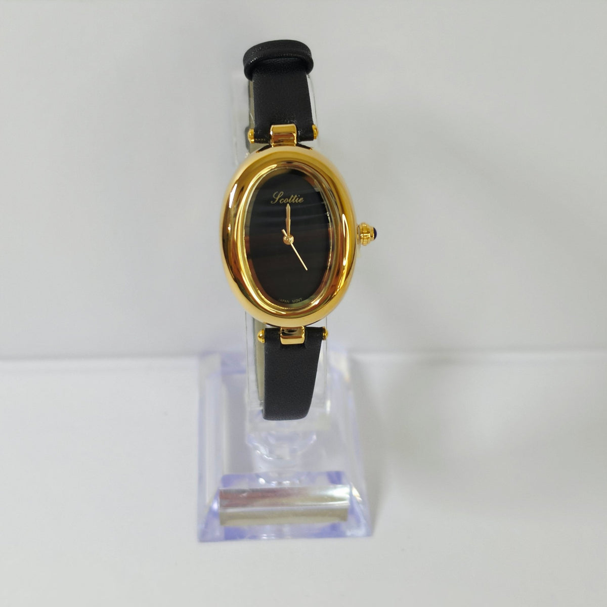 Women's Small Gold Oval Watch Dual Leather Strap Minimalist Jewelry Watch - GOLDASEEL