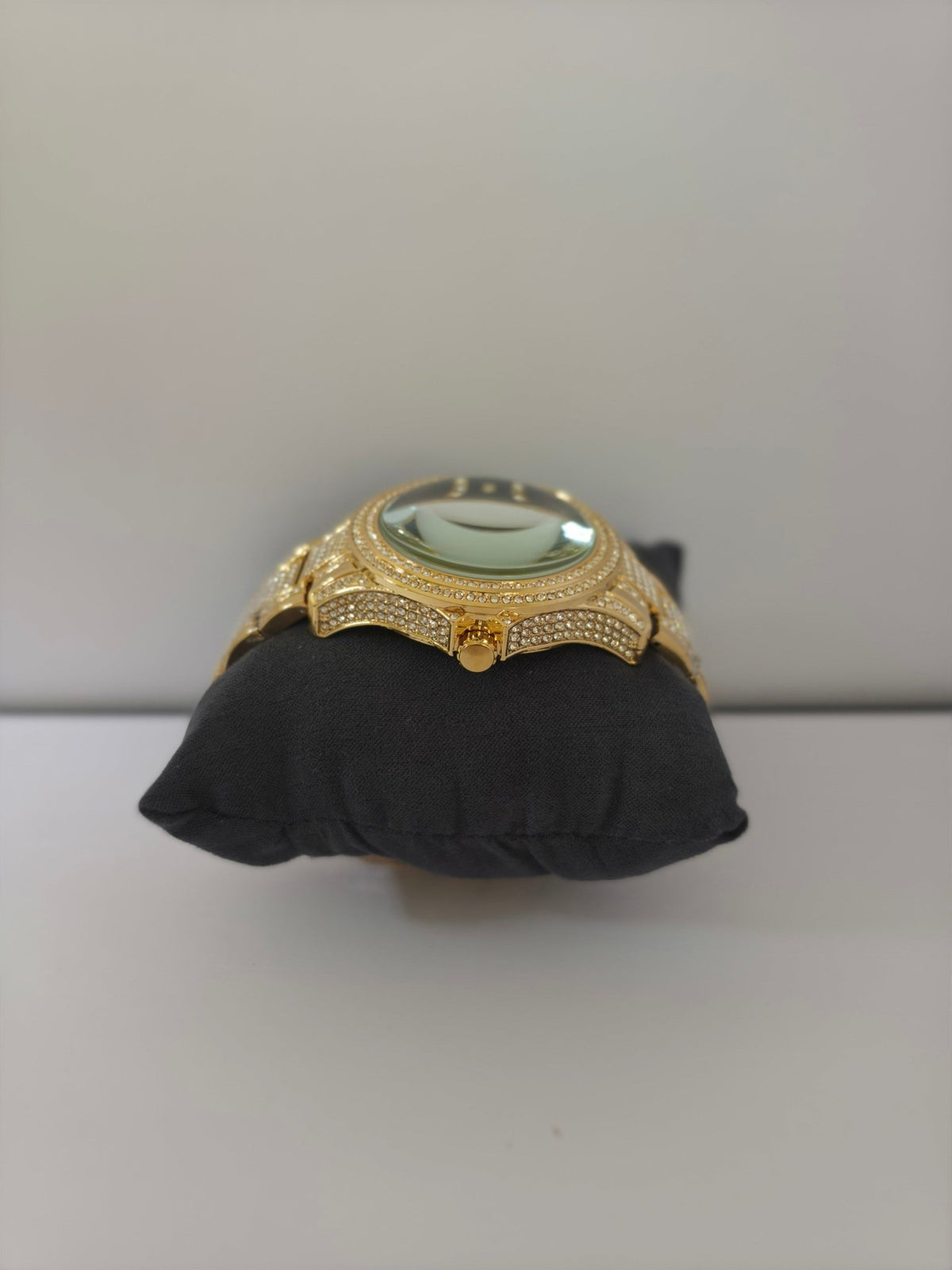 Luxury Women's Watch with Iced Sunburst Dial in Gold & Silver - GOLDASEEL