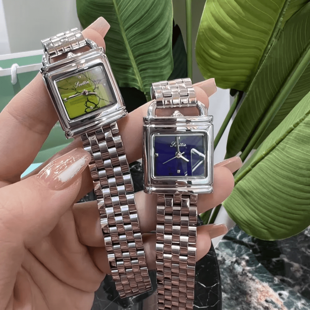 Watch Marble Stone Dial Two-Tone Finish - GOLDASEELWatch Marble Stone Dial Two-Tone Finishwomen's watchesGOLDASEELGOLDASEEL#original_value#