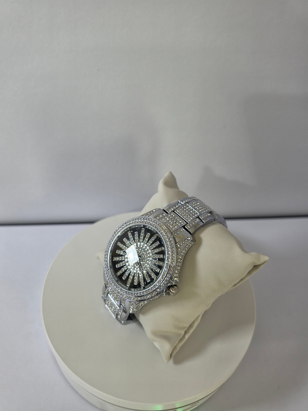 Luxury Women's Watch with Iced Sunburst Dial in Gold & Silver - GOLDASEEL