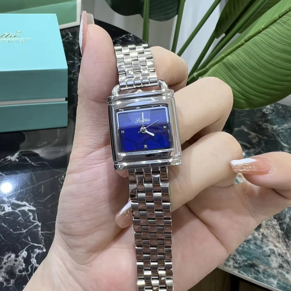 luxury watch
women bracelet watch
square dial watch
stainless steel watch
fashion women watch
elegant wristwatch
jewelry watch
gift for her
