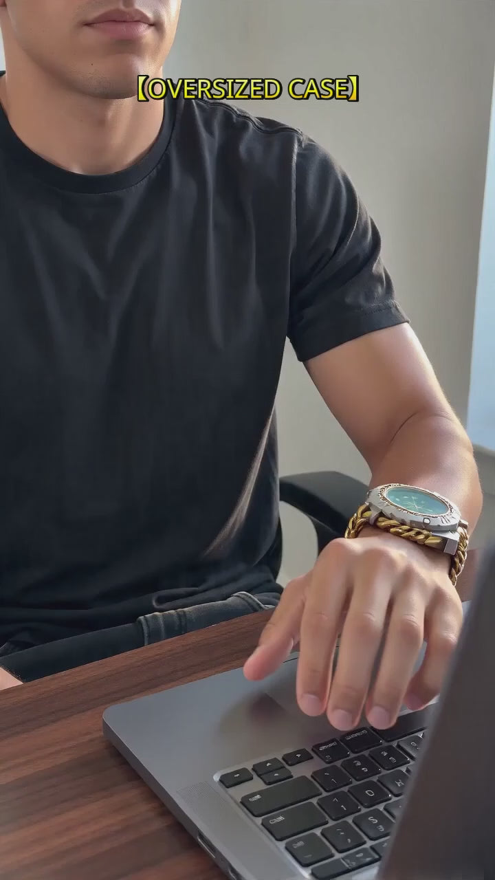 life style with big watch from invicta