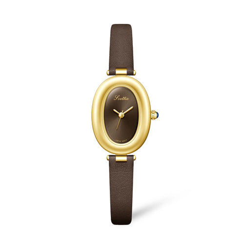 women’s brown leather watch

brown and gold women’s watch

minimalist women’s watch

oval women’s watch

women’s fashion watch